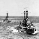 USS Utah BB-31 and USS Oklahoma BB-37 Photo