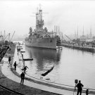 USS Utah BB-31 New York Navy Yard 1912 Photo