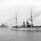 USS Raleigh C-8 and USS Maine ACR-1 Photo