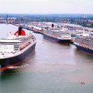 MS Queen Mary 2, MS Queen Elizabeth, and MS Queen Victoria Photo