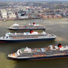 MS Queen Mary 2, MS Queen Elizabeth, and MS Queen Victoria Photo 2