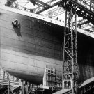 RMS Titanic Bow During Construction Photo