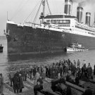 SS Leviathan Dry Docking, South Boston 1930 Photo