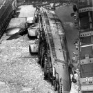 SS Normandie Lies Capsized in Hudson River February 9, 1942, New York City Photo