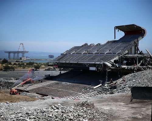San Francisco Giants and 49ers Candlestick Park Demolition Photo