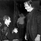 Bela Lugosi as Dracula with Glenn Strange as Frankenstein Photo