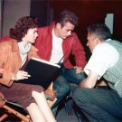 Natalie Wood, James Dean, and Nicholas Ray on Rebel Without A Cause Set Photo