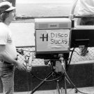 Cameraman at Disco Demolition Night at Comiskey Park July 12, 1979 Photo