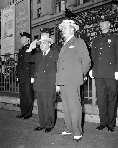 New York City Mayor Fiorello La Guardia and Police Commissioner Lewis Joseph Valentine 1941 Photo