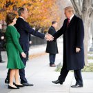 Laura and George W. Bush and Donald Trump Photo