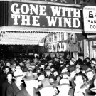 Crowd Waiting Outside Theater For Gone With The Wind Photo