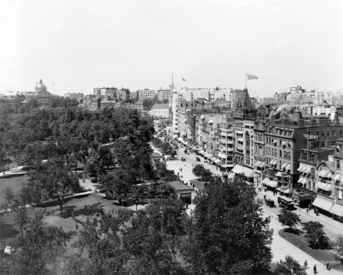 Tremont Street and Boston Commons, Boston, Massachusetts 1920 Photo