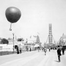 Balloon and Ferris Wheel World's Columbian Exposition in Chicago 1893 Photo
