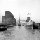 Chicago River Elevators 1900 Photo