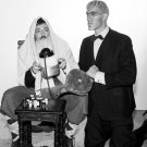John Astin and Ted Cassidy in The Addams Family Photo
