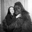 Carolyn Jones as Morticia Addams With 'Gorilla' Photo