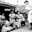 AAGPBL Grand Rapids Chicks Johnny Rawlings Talks To Team 1947 Photo