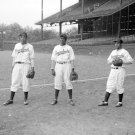 Pittsburgh Crawfords Willie Rowe, Fred Morefield, and Unknown Player 1945 Photo