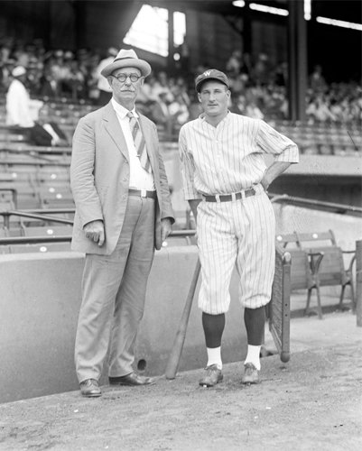 Former Baseball Star Roger Connor and Washington Senators Goose Goslin September 8, 1925 Photo
