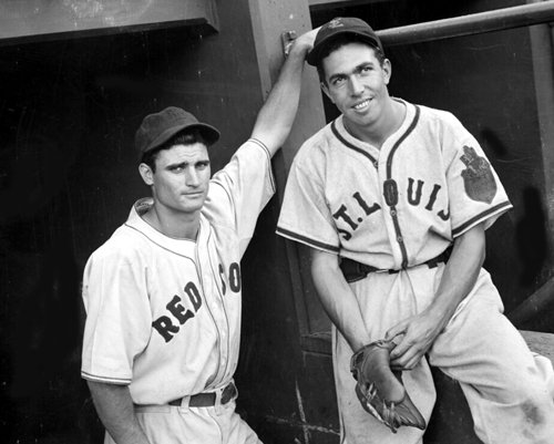 Boston Red Sox Bobby Doerr and St. Louis Brown Mel Almada 1938 Photo