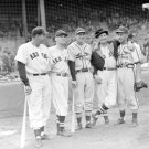 Boston Red Sox and St. Louis Cardinals Players with clown Al Schacht 1946 World Series Photo