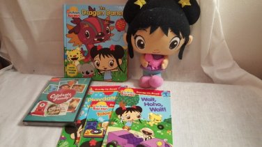 Nick Jr Ni Hao Kai Lan Gift Set 12 Inch Tall Kai Lan Nickelodeon Dvd Hardcover Floppy Books