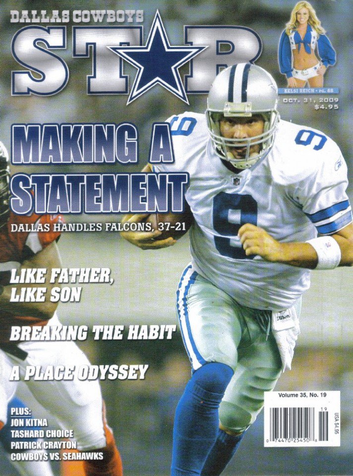 Dallas Cowboys Star Magazine, October 31, 2009