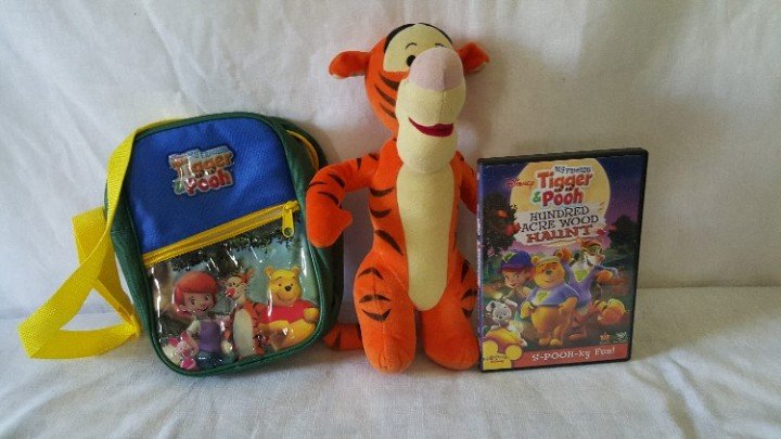 Disney My Friends Tigger And Pooh T Set 12 Inch Stuffed Tigger Carry All Pack 8 Episodes Dvd