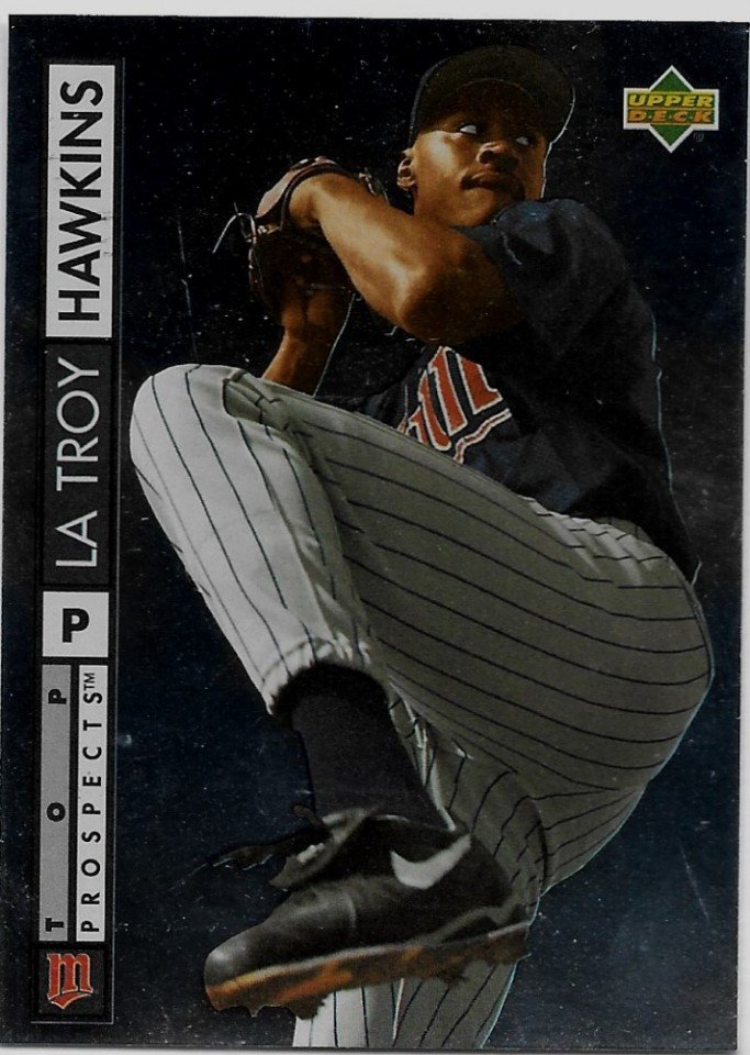 1994 Upper Deck Baseball Card, #548, LaTroy Hawkins, Minnesota Twins, Rookie