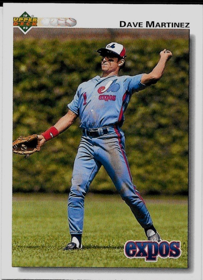 1992 Upper Deck Baseball Card, #382, Dave Martinez, Montreal Expos