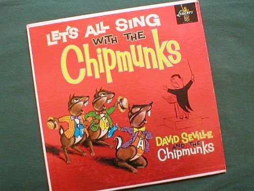 Let's All Sing With The Chipmunks 1959 LP Record