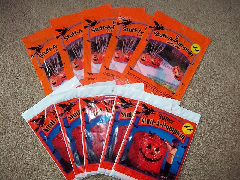 Orange Halloween Pumpkin Leaf & Lawn Bags New