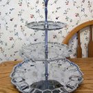 Scalloped 3-Tier Chrome Tidbit Serving Tray Scalloped 3-Tier Chrome Tidbit Serving Tray