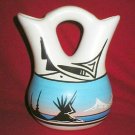 Navajo Native American Art Pottery Wedding Vase