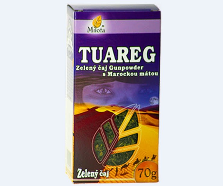 Tuareg 70g - Organic Herbal Dried Green Tea Loose Gunpowder Moroccan Mint Leaf