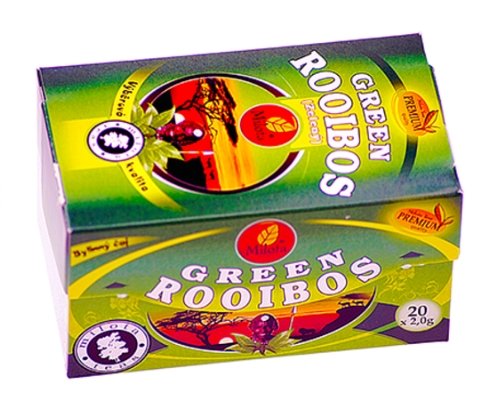 Rooibos Green 40g - 20 Cut Tea Bags - Natural Herbal Dried Herbs Tea