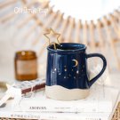 Hand painted personalized creative underglaze color starry night ceramic tea mug water cup