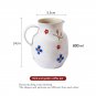 Vintage artistic handmade ceramic hand painted underglaze birds and flowers coffee set, pot and cup