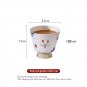 Vintage artistic handmade ceramic hand painted underglaze birds and flowers coffee set, pot and cup