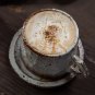 Handmade ceramic coffee cup and saucer set, hand painted glaze coffee set, mug and bottom plate