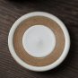Handmade ceramic coffee cup and saucer set, hand painted glaze coffee set, mug and bottom plate