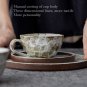 Originality Handmade ceramic Mocha coffee cup and saucer set, hand painted glaze coffee set