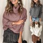 Fall/winter fashion new women's stand-up collar plus size thick warm sweater