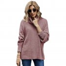 Fall/winter fashion new women's stand-up collar plus size thick warm sweater