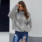 Winter fashion ladies new high neck loose thick warm sweater