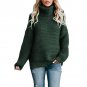 Fashion women's new solid color high neck long sleeve pullover sweater