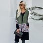 Fashion women's new mid-length thin coat, large size cardigan, long-sleeved shawl top