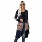 Fashion women's new mid-length thin coat, large size cardigan, long-sleeved shawl top