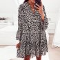 Fashion women's new sexy deep V knee-length skirt plus size loose dress