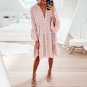 Fashion women's new sexy deep V knee-length skirt plus size loose dress